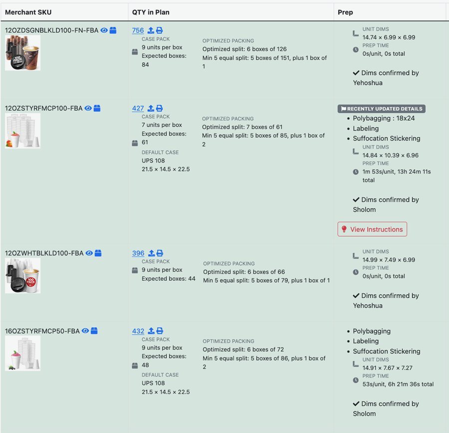 FNSKU Studio - SKU Planning and Optimized Packing